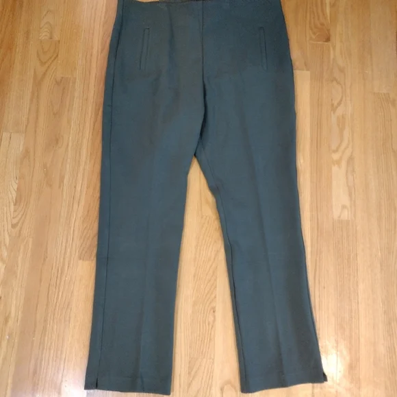 Chico's Green Ankle Pants Women's Size 14 Juliet Slim Trim Stretch Office NWT - Picture 4 of 11